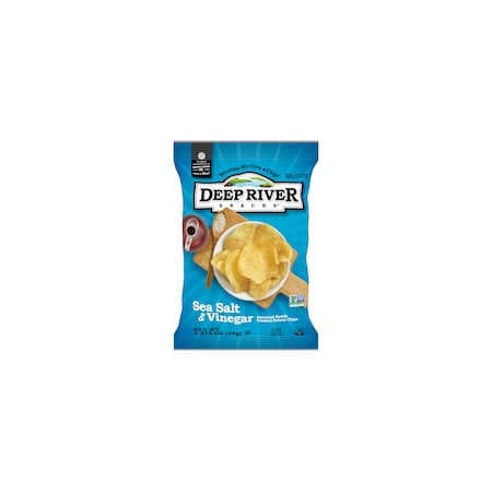 Deep River Snacks Kettle Chips Salt & Vinegar 1.375 oz., PK48 10019